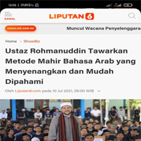 Toafl Bahasa Arab Liputan 6